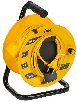 Удлинитель на катушке 1х30м Garden УК30 2P 2х0.75кв.мм IEK GD-KP40-06-01-30 Удлинитель на катушке 1х30м Garden УК30 2P 2х0.75кв.мм IEK GD-KP40-06-01-30
