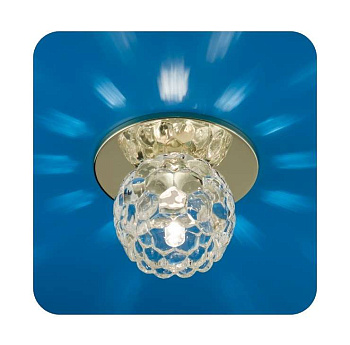 Светильник Ice 12 5 04 с огран. стеклом цветок зол. G4/G5.3 ИТАЛМАК IT8168