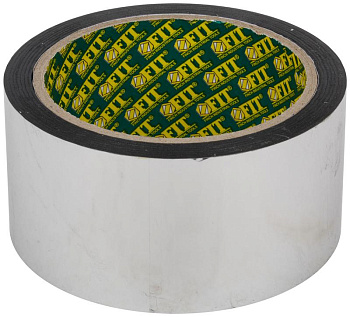 Лента металлизированная клейкая 50мкм 50ммх50м FIT 11663 Лента металлизированная клейкая 50мкм 50ммх50м FIT 11663