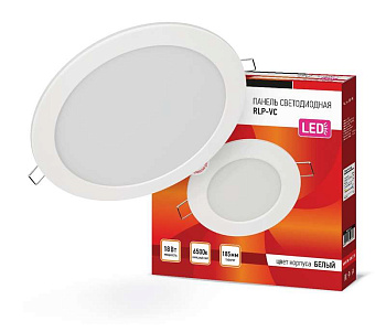 Светильник светодиодный RLP-VC 18Вт 230В 6500К 1440лм 185мм бел. (Аналог Downlight) IP40 IN HOME 4690612024547 Светильник светодиодный RLP-VC 18Вт 230В 6500К 1440лм 185мм бел. (Аналог Downlight) IP40 IN HOME 4690612024547