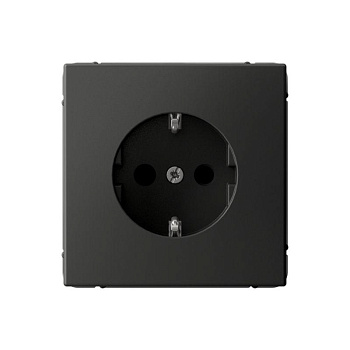 Розетка ArtGallery 16А с заземл. со шторками быстрозажим. клем. механизм базальт SE GAL001445S