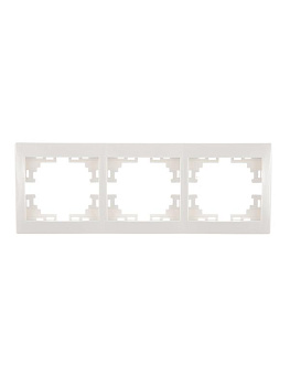 Рамка 3-м Mira горизонт. бел. LEZARD 701-0200-148