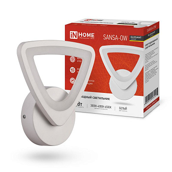Светильник светодиодный ELEGANT SANSAR-W 15Вт 230В 3000-6500К 1050лм STEP COLOR бел. IN HOME 4690612043210 Светильник светодиодный ELEGANT SANSAR-W 15Вт 230В 3000-6500К 1050лм STEP COLOR бел. IN HOME 4690612043210