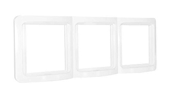 Рамка 3-м Валери верт. бел. UNIVersal ВР003В