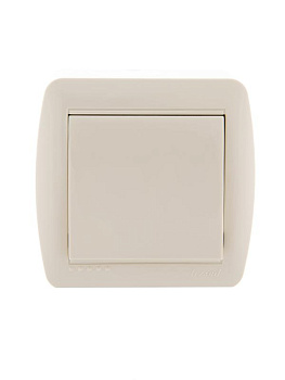 Выключатель 1-кл. ОП Demet 10А IP20 крем. LEZARD 711-0300-100