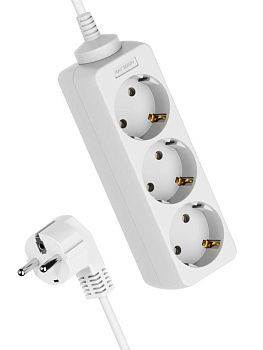 Удлинитель 3х3м с заземл. 16А IP20 ПВС 3х1 Космос YKsm3m-3g-Z(K)