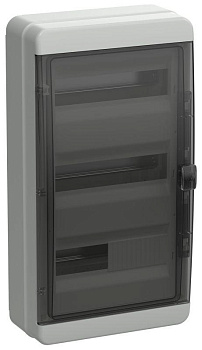 Корпус пластиковый КМПн-36 IP65 черн. прозр. дверь TEKFOR IEK TF5-KP72-N-36-65-K03-K02 