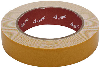 Лентамонтажная клейкая на вспененной основе 25ммх5м черн. КУРС 11789 Лентамонтажная клейкая на вспененной основе 25ммх5м черн. КУРС 11789