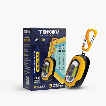 Фонарь-брелок на батарейках АААх3 TOKOV ELECTRIC TKE-BF-B-02 Фонарь-брелок на батарейках АААх3 TOKOV ELECTRIC TKE-BF-B-02