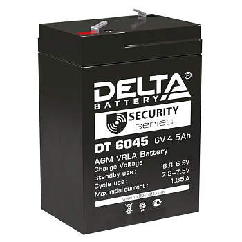 Аккумулятор 6В 4.5А.ч Delta DT 6045 Аккумулятор 6В 4.5А.ч Delta DT 6045