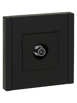 Розетка TV оконечная FORTE&PIANO FP128 черн. IEK FP-A10-O-K02 Розетка TV оконечная FORTE&PIANO FP128 черн. IEK FP-A10-O-K02