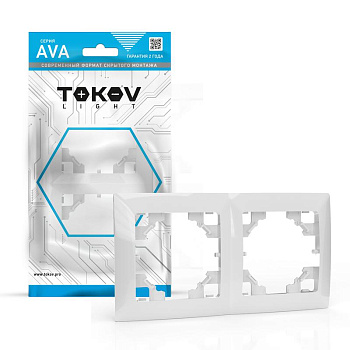 Рамка 2-м AVA бел. TOKOV LIGHT TKL-AV-RM2-C01 Рамка 2-м AVA бел. TOKOV LIGHT TKL-AV-RM2-C01