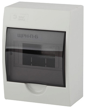 Бокс ЩРН-П-6 мод. навесной пластик IP41 SIMPLE NO-box_simple-plastic_6_surface ЭРА Б0041522 
