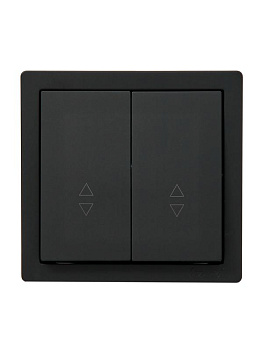 Выключатель 2-клав. проходной LETO черн. бархат LEZARD 752-4200-106