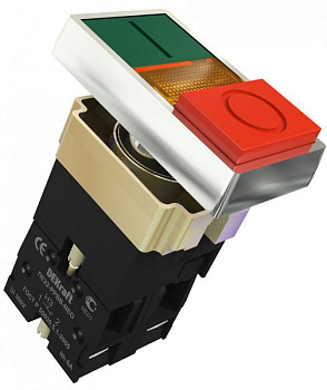 Переключатель PPBB-2 Ф22 на 2 полож. зел. красн. неон ПЕ-22 SchE 25062DEK