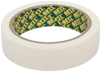 Лента малярная креппированная клейкая 25ммх20м FIT 11312 Лента малярная креппированная клейкая 25ммх20м FIT 11312