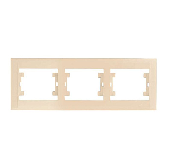 Рамка 3-м горизонт. крем Makel 42010703
