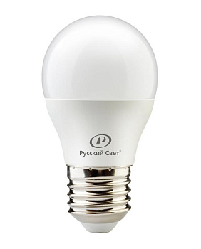 Лампа светодиодная RS LED G45 E27 6W 220-240V 4000К 6Вт шар 600лм Ra 90 Русский Свет 15010445047 Лампа светодиодная RS LED G45 E27 6W 220-240V 4000К 6Вт шар 600лм Ra 90 Русский Свет 15010445047