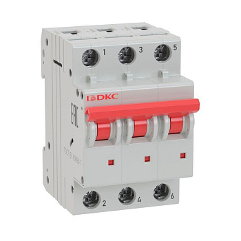 Выключатель автоматический модульный 3п C 40А 10кА YON MD63 DKC MD63-3C40-10