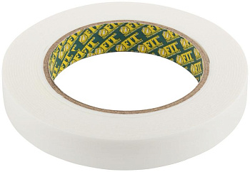 Лента клеящая 2-х сторонняя монтажная на вспененной основе 19ммх5м бел. FIT 11785 Лента клеящая 2-х сторонняя монтажная на вспененной основе 19ммх5м бел. FIT 11785