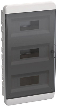 Корпус пластиковый ЩРВ-П-36 IP41 черн. прозр. дверь TEKFOR IEK TF5-KP12-V-36-41-K01-K03  Корпус пластиковый ЩРВ-П-36 IP41 черн. прозр. дверь TEKFOR IEK TF5-KP12-V-36-41-K01-K03