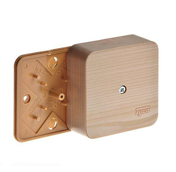 Коробка распределительная ОП 79х79х32мм IP40 сосна (светл. основа) Ruvinil 65004-27М Коробка распределительная ОП 79х79х32мм IP40 сосна (светл. основа) Ruvinil 65004-27М