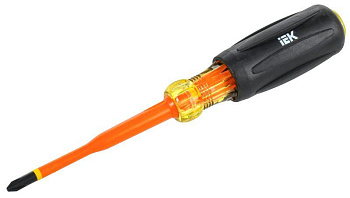 Отвертка диэлектрическая SLIM PH2х100 Т3 ARMA2L 5 IEK A2L5-SC31-T3-PH-20-100 Отвертка диэлектрическая SLIM PH2х100 Т3 ARMA2L 5 IEK A2L5-SC31-T3-PH-20-100