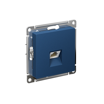 Розетка компьютерная AtlasDesign RJ45 кат. 5Е механизм аквамарин SE ATN001183