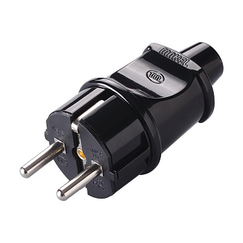 Вилка электрическая с заземл. черн. Makel 10052 Вилка электрическая с заземл. черн. Makel 10052