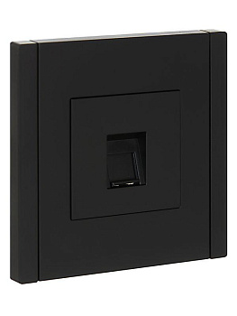 Розетка компьютерная RJ45 кат.5E FORTE&PIANO FP132 черн. IEK FP-K10-1-K02 Розетка компьютерная RJ45 кат.5E FORTE&PIANO FP132 черн. IEK FP-K10-1-K02
