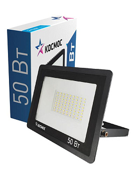 Прожектор светодиодный 50Вт 6500К IP65 4000лм КОСМОС K_PR5_LED_50 Прожектор светодиодный 50Вт 6500К IP65 4000лм КОСМОС K_PR5_LED_50