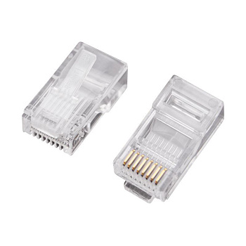 Джек комп. 8P-8C кат.5е (уп.100шт) Rexant 05-1021 Джек комп. 8P-8C кат.5е (уп.100шт) Rexant 05-1021