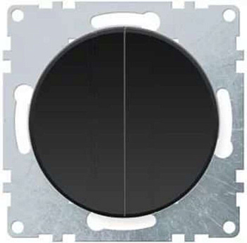 Выключатель 2-кл. СП Florence 10А IP20 механизм черн. (1E31501303) OneKeyElectro 2172822