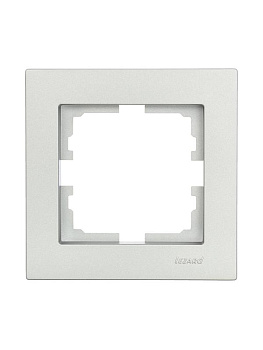 Рамка 1-местн. горизонт. VESNA платина LEZARD 742-3500-146