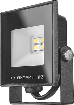Прожектор светодиодный 71 656 OFL-10-4K-BL-IP65-LED 10Вт 4000К IP65 800лм черн. ОНЛАЙТ 71656 Прожектор светодиодный 71 656 OFL-10-4K-BL-IP65-LED 10Вт 4000К IP65 800лм черн. ОНЛАЙТ 71656
