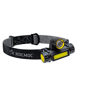 Фонарь налобный с зумом 3Вт ХРЕ 3Вт СОВ литий 1200mAh КОСМОС KocH103WLith Фонарь налобный с зумом 3Вт ХРЕ 3Вт СОВ литий 1200mAh КОСМОС KocH103WLith