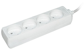 Удлинитель 4х5м без заземл. 10А IP20 У4 ПВС 2х0.75 IEK WYP10-06-04-05-N