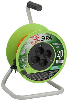 Удлинитель на катушке 4х20м без заземл. RP-4-2x0.75-20m ПВС 2х0.75 Эра Б0059779 Удлинитель на катушке 4х20м без заземл. RP-4-2x0.75-20m ПВС 2х0.75 Эра Б0059779