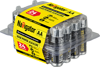 Элемент питания алкалиновый AA/LR6 94 786 NBT-NE-LR6-BOX24 (уп.24шт) NAVIGATOR 94786 Элемент питания алкалиновый AA/LR6 94 786 NBT-NE-LR6-BOX24 (уп.24шт) NAVIGATOR 94786
