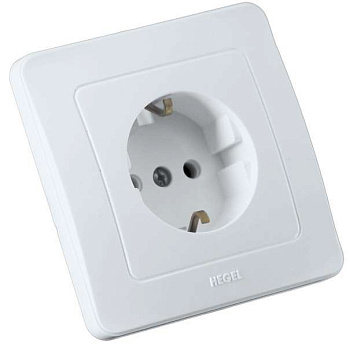 Розетка 1-м СП Мастер 16А IP20 250В с заземл. бел. HEGEL РС16-311 Розетка 1-м СП Мастер 16А IP20 250В с заземл. бел. HEGEL РС16-311