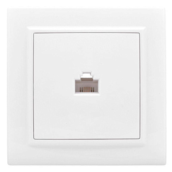 Розетка компьютерная 1-м СП Минск RJ45 бел. Basic EKF ERK01-035-10 Розетка компьютерная 1-м СП Минск RJ45 бел. Basic EKF ERK01-035-10